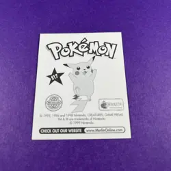 Pokemon Weezing Merlin Sticker Holo S17 Prism Series 2 Vintage Sticker - Image 3