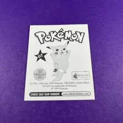 Pokemon Weezing Merlin Sticker Holo S17 Prism Series 2 Vintage Sticker - Image 4