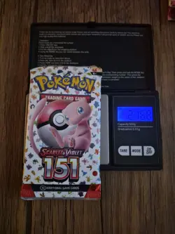Pokemon 151 English Heavy Sealed Booster Pack 21.68g Scarlet & Violet - Image 1