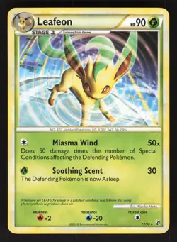 Leafeon 17/90 Pokemon TCG Undaunted LP - Image 1