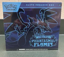 Pokemon TCG Mega Evolution Phantasmal Flames Elite Trainer Box ETB Sealed - Image 1