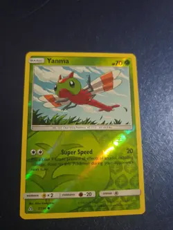 REVERSE HOLO Pokemon Sun & Moon Ultra Prism TCG Card Yanma 2/156 - Image 1