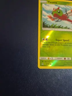 REVERSE HOLO Pokemon Sun & Moon Ultra Prism TCG Card Yanma 2/156 - Image 2