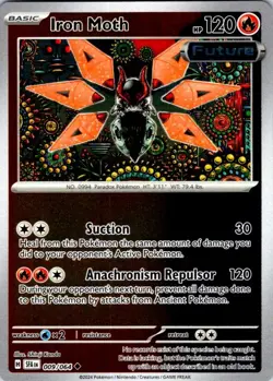 Pokemon | SFA | Iron Moth | 009/064 | NM Reverse Holo - Image 1