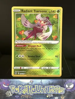 Pokemon Card Radiant Tsareena 016/195 Shiny Holo Rare Silver Tempest NM - Image 1