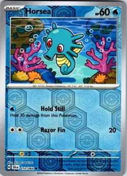 Pokemon | SFA | Horsea - | 010/064 | NM Reverse Holo - Image 1