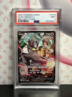 Pokemon PSA 9 single strike urshifu v tg18/tg30 Brilliant Stars Nintendo 2022 - Image 1