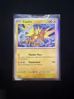 Pokemon TCG Zapdos Scarlet & Violet-Twilight Masquerade 065/167 Holo Rare - Image 1