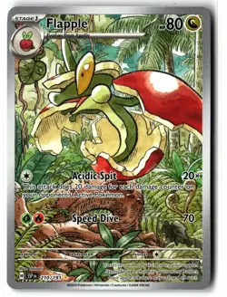 Flapple ⭐ 210/191 Holo Illustration Rare Surging Sparks 2024 Pokemon NM - Image 1