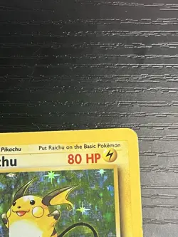 Pokemon TCG Raichu 014/102 Base Set Original Holo Rare Vintage WOTC 1999 HP - Image 4