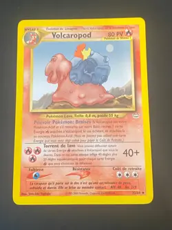 CARTE POKEMON VOLCAROPOD 33/64 FR PEU COMMUNE NEO REVELATION - EXC - Image 1