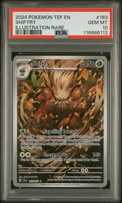 Shiftry 163/162 - Temporal Forces Illustration Rare (PSA 10) - Pokemon TCG - Image 1