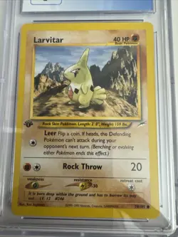 Pokemon Card - Larvitar 1st Edition Neo Destiny 70/105 Common - Image 1