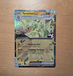 Tyranitar ex Prize Pack Series 4 Promo Pokemon Card NM Stamp - Image 1