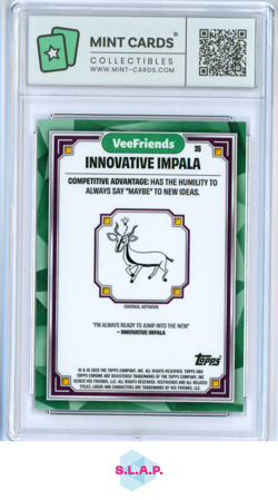 INNOVATIVE IMPALA TOPPS CHROME 35 2025 VEEFRIENDS FIRST CHR-EN MINT-CARDS GEM 10 - Image 2
