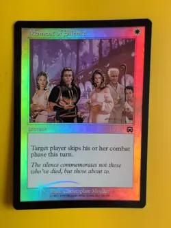 Moment of Silence Instant Mercadian Masques. FOIL. Magic the Gathering Card. - Image 1