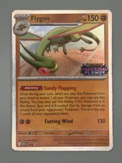 Pokemon TCG Flygon Prerelease Holo Promo Card MEP 016 - Image 1