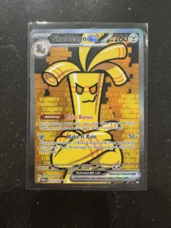 Gholdengo EX 252/182 Paradox Rift Sir Holo Card Mint Condition - Image 1