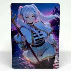Frieren Goddess Anime Waifu ACG Foil Card - Image 1