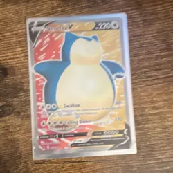 Pokemon Snorlax V Full Art Ultra Rare Holo 197/202 Sword & Shield TCG Card - Image 1