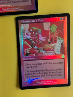 Magistrate's Veto x2 Enchantment Mercadian Masques FOIL Magic the Gathering Card - Image 1