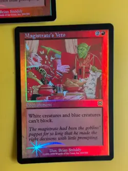 Magistrate's Veto x2 Enchantment Mercadian Masques FOIL Magic the Gathering Card - Image 2