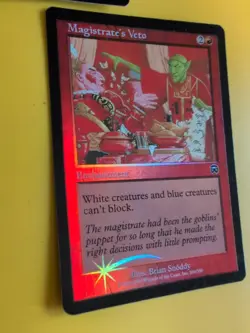 Magistrate's Veto x2 Enchantment Mercadian Masques FOIL Magic the Gathering Card - Image 5