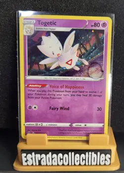 Pokemon - Togetic Holo - SWSH276 - Black Star Promo Card Light SWIRL Near Mint - Image 1