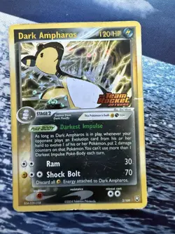 Dark Ampharos 🖤⚡2/109 Ex Team Rocket Returns Reverse Holo Rare Pokemon Card - Image 1