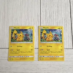 Pokemon Pikachu sm86 Promo Cards Lot of 2 English holo - Image 1