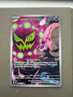 Pokemon Cynthia's Spiritomb Full Art 244/217 ASC 70 HP Basic Pokemon TCG Card - Image 1