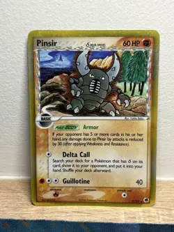 Pinsir 9/101 Delta Species Ex Dragon Frontiers Holo Rare Pokemon Card PL - Image 1