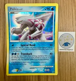 Pokemon Palkia Oversized Jumbo Cracked Ice Holo Card Diamond Pearl, pre-owned - Image 1