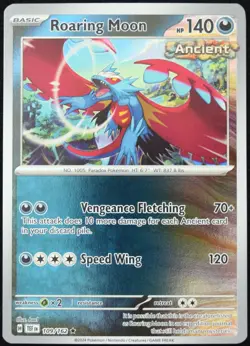 Pokemon TCG Roaring Moon 109/162 Temporal Forces Reverse Holo Rare Card - NM - Image 1