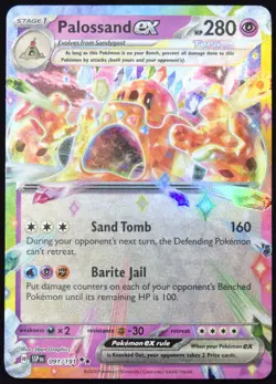 Pokemon TCG Palossand ex 091/191 2024 Surging Sparks Double Rare Card - NM - Image 1