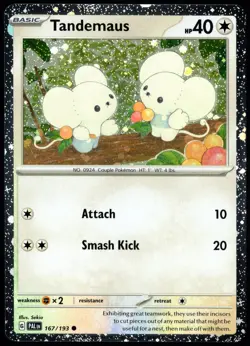 Pokemon TCG Tandemaus 167/193 2023 Paldea Evolved Cosmos Holo Promo Card - NM - Image 1