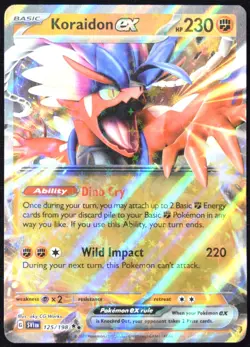 Pokemon TCG Koraidon ex 125/198 Scarlet & Violet Base Double Rare Card - LP - Image 1