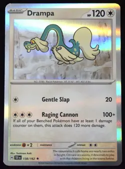 Pokemon TCG Drampa 138/162 2024 Temporal Forces Holo Rare Card - NM - Image 1