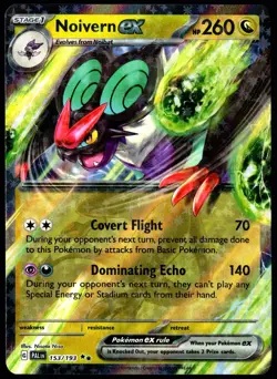 Pokemon TCG Noivern ex 153/193 2023 Paldea Evolved Double Rare Card - LP - Image 1
