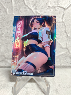 Akali Trading Card Waifu Goddess Story Anime Girl holo Karte Manga Full Art - Image 1