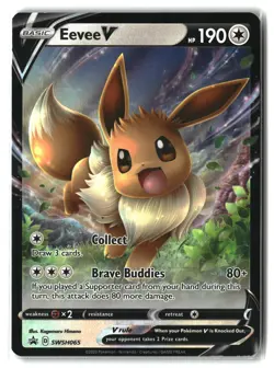 SWSH: Sword & Shield Promo Cards #SWSH065 Eevee V - Image 1