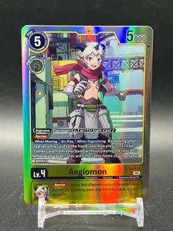 Digimon Card Game - Time Stranger - Aegiomon - BT24-034 - SR - Image 1