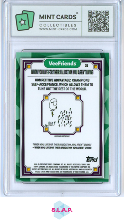WHEN YOU LIVE FOR..TOPPS CHROME 34 2025 VEE FRIENDS FIRST CHR -EN MINT-CARDS 9 - Image 2