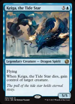 Keiga, the Tide Star -Foil Light Play MTG Iconic Masters - Image 1
