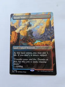 Steam Vents (Borderless) #348 - Lorwyn Eclipsed (ECL) MTG Magic The Gathering - Image 1
