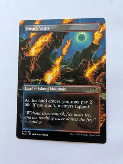 Steam Vents (Borderless) #348 - Lorwyn Eclipsed (ECL) MTG Magic The Gathering - Image 2