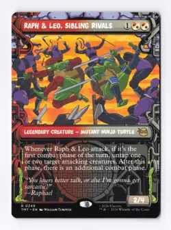 Raph & Leo, Sibling Rivals (Showcase) 249 MTG Teenage Mutant Ninja Turtles (TMT) - Image 1