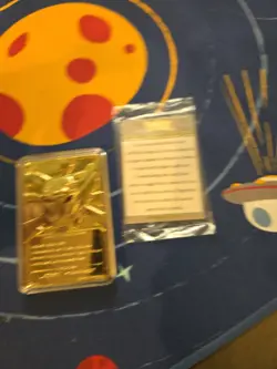 Pokemon Pikachu 23k Gold Plated Trading Card 1999 Nintendo #25 with Certificate - Image 2