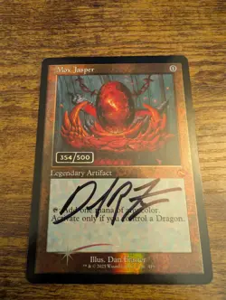 Mox Jasper MTG (Serialized 354/500) Signed By Dan Frazier - Image 1