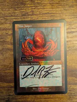 Mox Jasper MTG (Serialized 354/500) Signed By Dan Frazier - Image 2